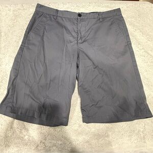 Crown Gray Flat Front Shorts Versatile Casual Wear